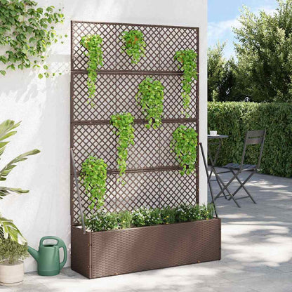 Fioriera Marrone 105 x 30 x 170 cm Metallo