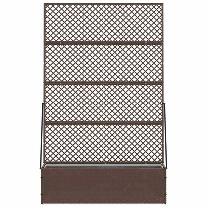 Vaso da giardino Marrone 105 x 30 x 170 cm Metallo