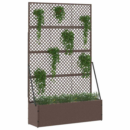 Vaso da giardino Marrone 105 x 30 x 170 cm Metallo