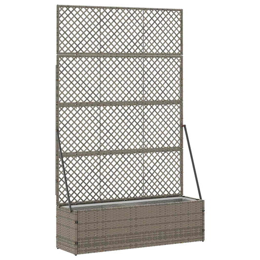 Fioriera a traliccio da giardino Grigio 105 x 30 x 170 cm | homemem39