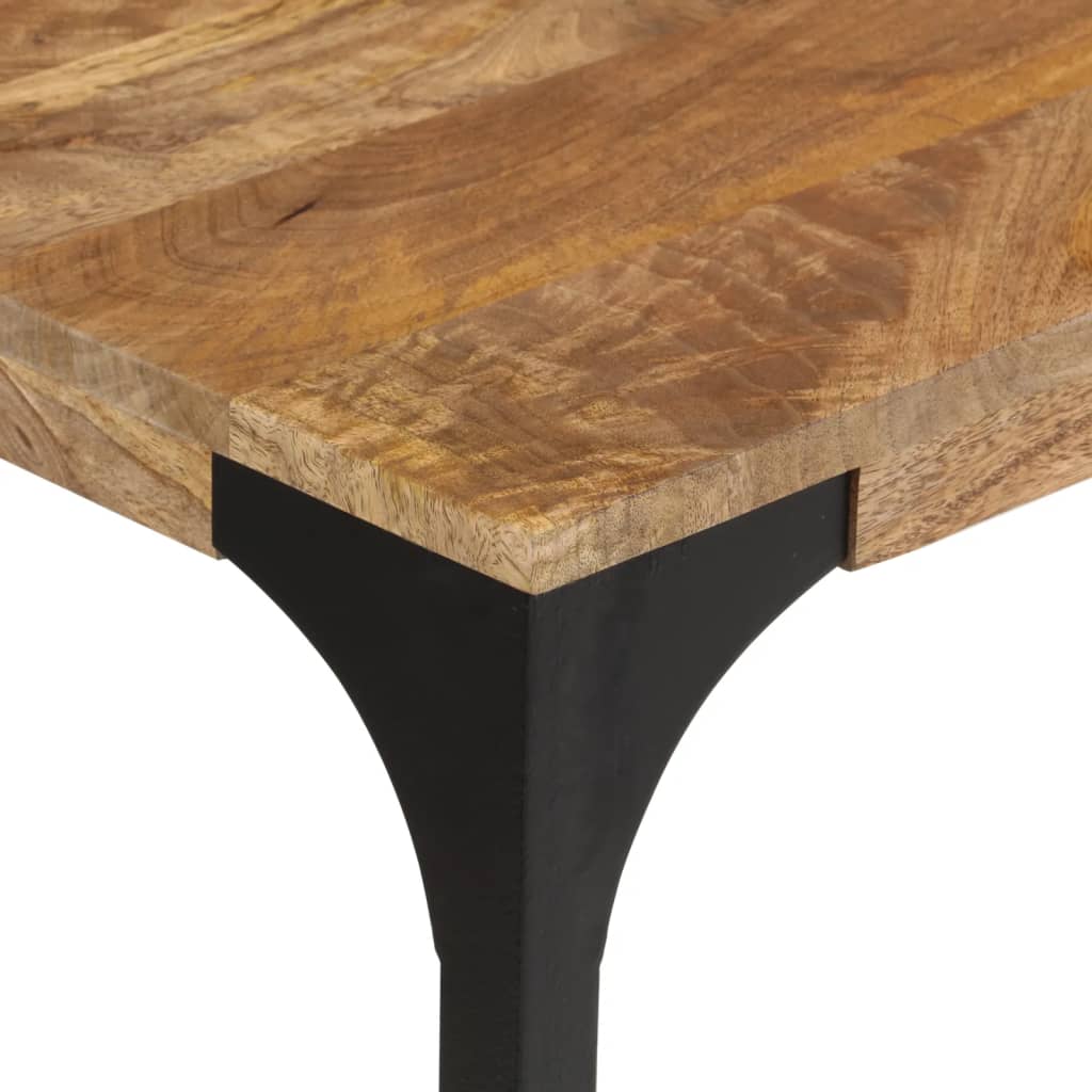 Tavolo Consolle Marrone 110x35x76 cm Massello Mango e Ferro - homemem39