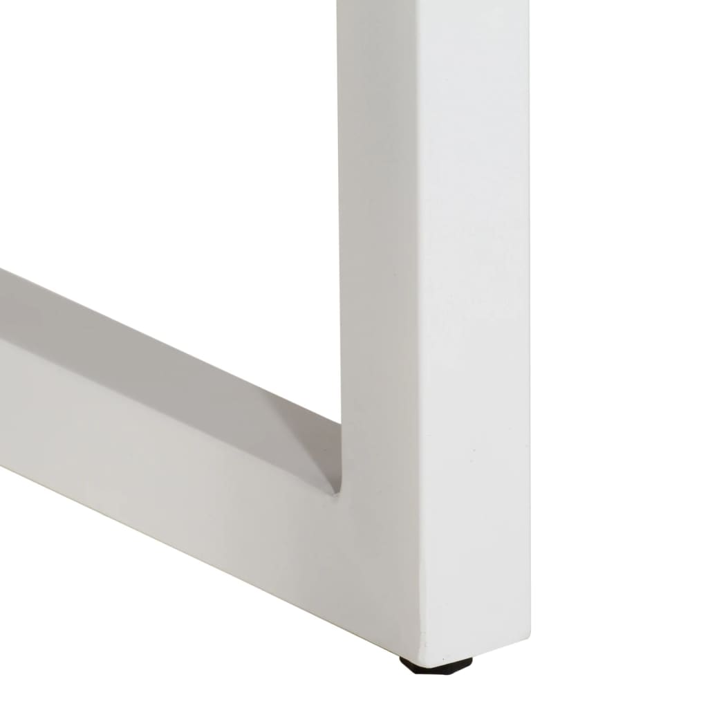 Tavolo Consolle Marrone 110x35x76 cm Massello Mango e Ferro - homemem39