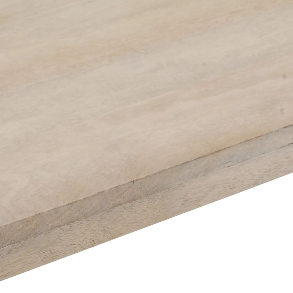 Tavolo Consolle Marrone 110x35x76 cm Massello Mango e Ferro - homemem39