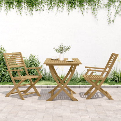 Sedie Giardino Pieghevoli 2pz 54,5x61,5x86,5 cm Massello Acacia - homemem39