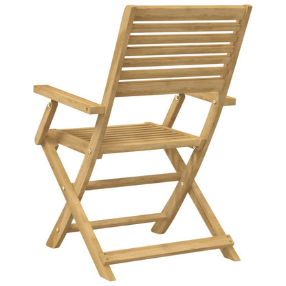 Sedie Giardino Pieghevoli 2pz 54,5x61,5x86,5 cm Massello Acacia | homemem39