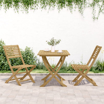 Sedie Giardino Pieghevoli 2 pz 48,5x61,5x87 cm Massello Acacia - homemem39