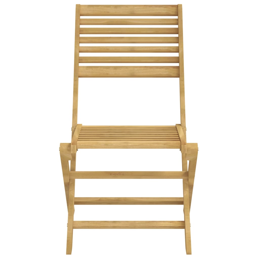 Sedie Giardino Pieghevoli 4 pz 48,5x61,5x87 cm Massello Acacia | homemem39