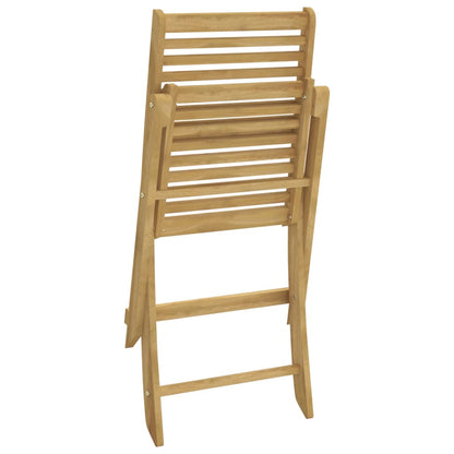 Sedie Giardino Pieghevoli 4 pz 48,5x61,5x87 cm Massello Acacia | homemem39