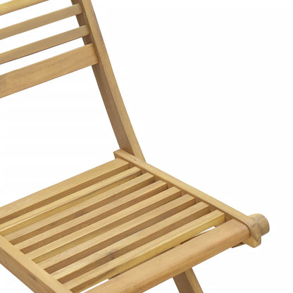 Sedie Giardino Pieghevoli 4 pz 48,5x61,5x87 cm Massello Acacia | homemem39