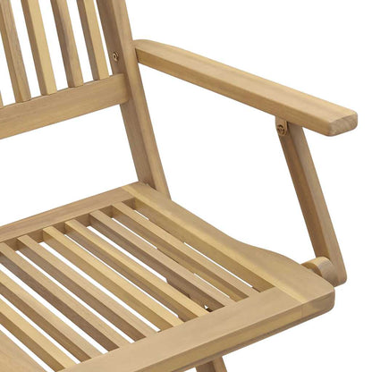 Sedie Giardino Pieghevoli 2 pz 54x61x88 cm Massello Acacia | homemem39