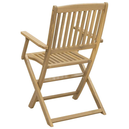 Sedie Giardino Pieghevoli 4 pz 54x61x88 cm Massello Acacia | homemem39