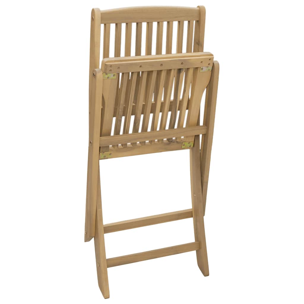 Sedie Giardino Pieghevoli 4 pz 44x50x88cm Legno Massello Acacia | homemem39