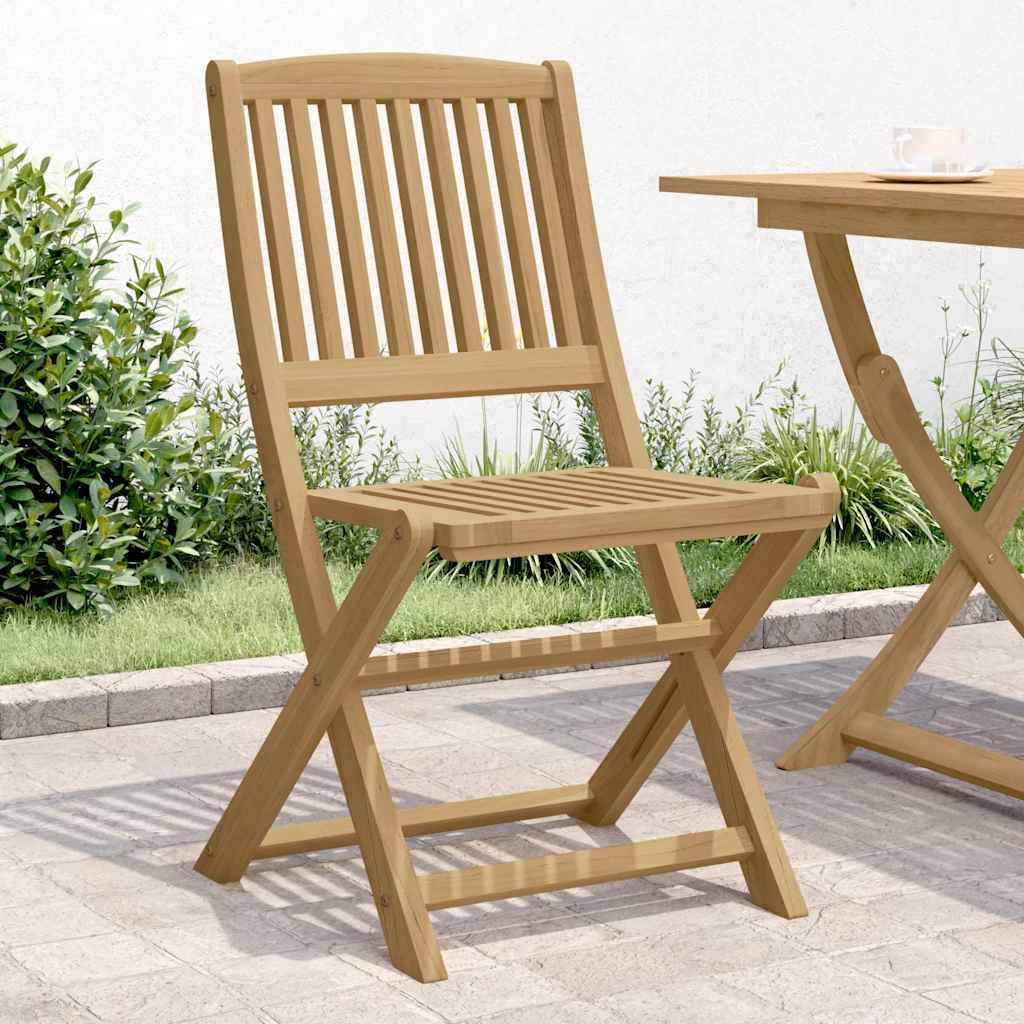 Sedie Giardino Pieghevoli 4 pz 44x50x88cm Legno Massello Acacia | homemem39
