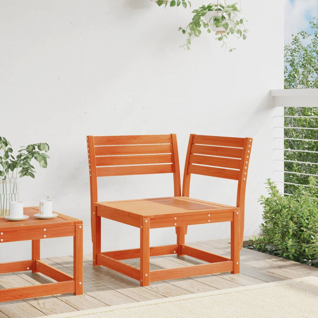 Divano Angolare Giardino Marrone Cera 73x73x78cm Massello Pino | homemem39