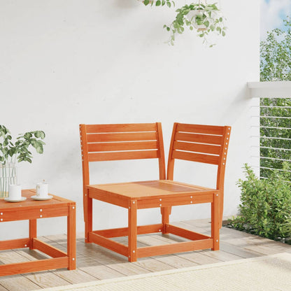 Divano Angolare Giardino Marrone Cera 73x73x78cm Massello Pino | homemem39