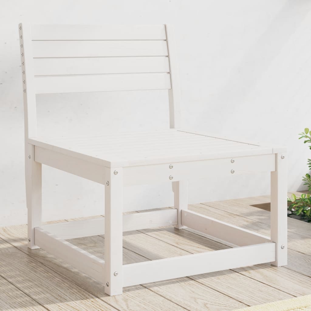 Divano da Giardino Bianco in Legno Massello di Pino | homemem39