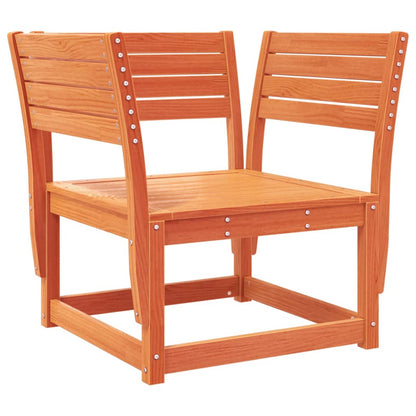 Sedia da Giardino Marrone Cera in Legno Massello Pino | homemem39