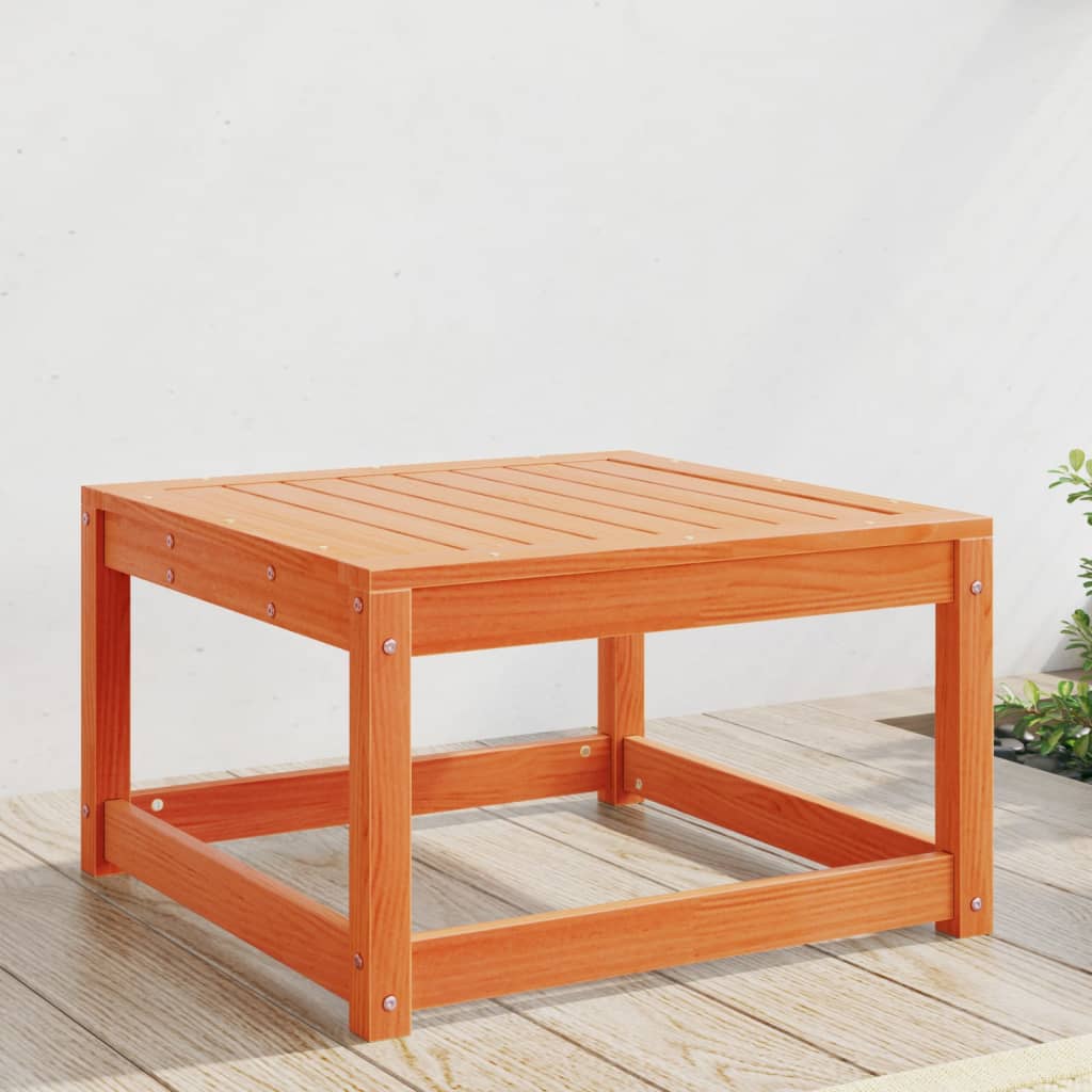 Poggiapiedi da Giardino Marrone Cera in Legno Massello di Pino | homemem39