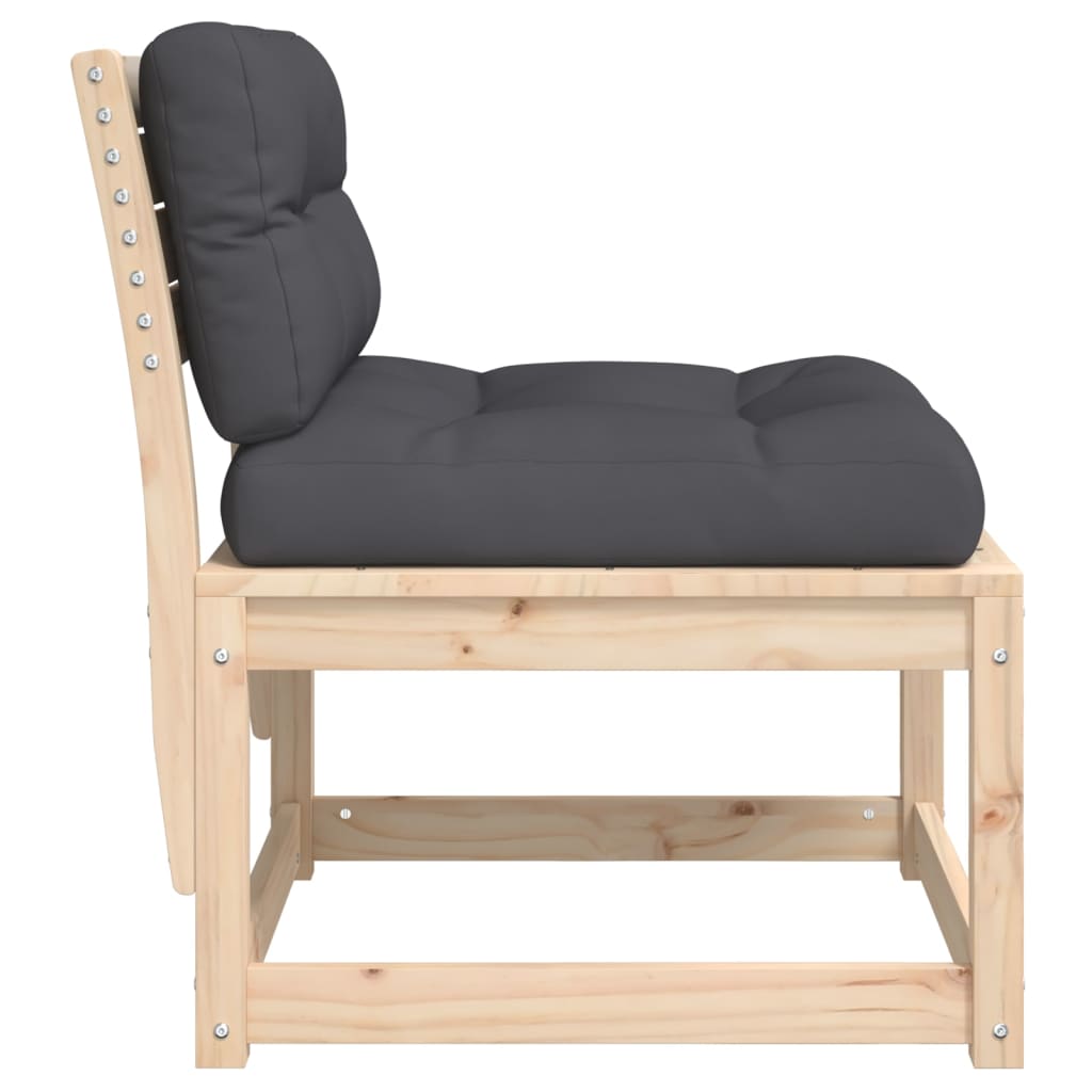 Divano da Giardino con Cuscini Legno Massello di Pino | homemem39