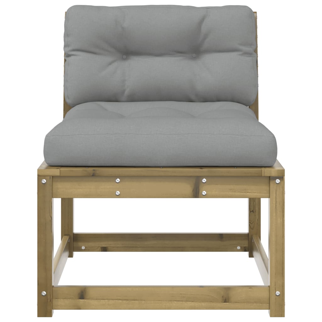 Divano da Giardino con Cuscini Legno Impregnato Pino | homemem39