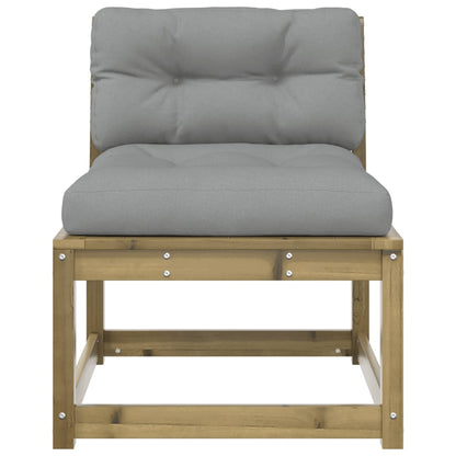 Divano da Giardino con Cuscini Legno Impregnato Pino | homemem39