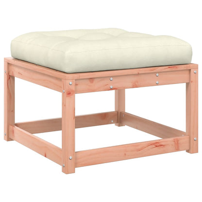 Poggiapiedi da Giardino con Cuscino Legno Massello di Douglas | homemem39