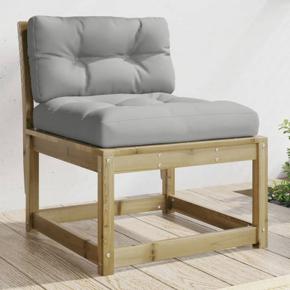 Divani Giardino con Cuscini 2 pz in Legno Impregnato di Pino | homemem39