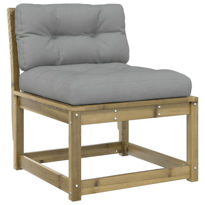 Divani Giardino con Cuscini 2 pz in Legno Impregnato di Pino | homemem39