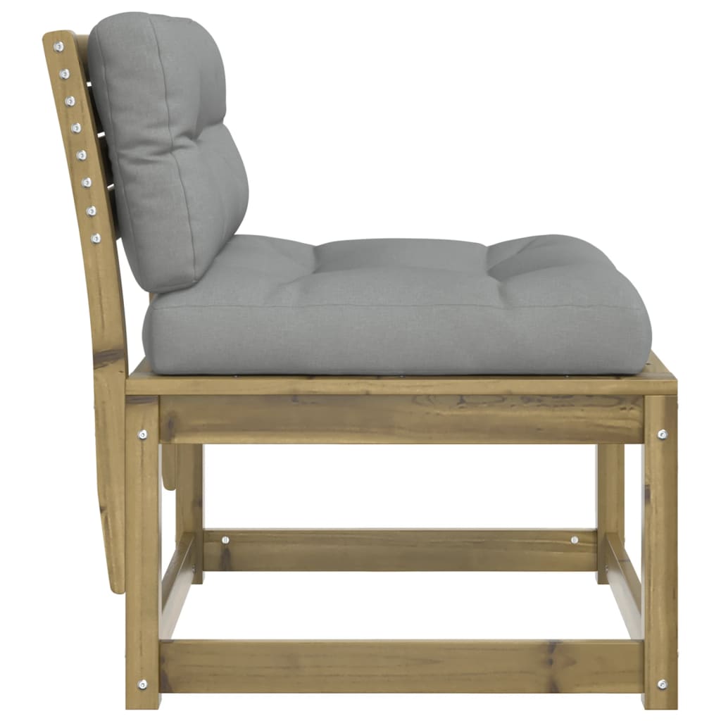 Divani Giardino con Cuscini 2 pz in Legno Impregnato di Pino | homemem39