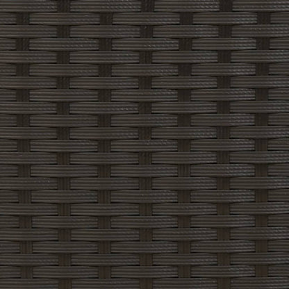 Lettini prendisole modulari 2 pz con tavolo nero in polyrattan - homemem39