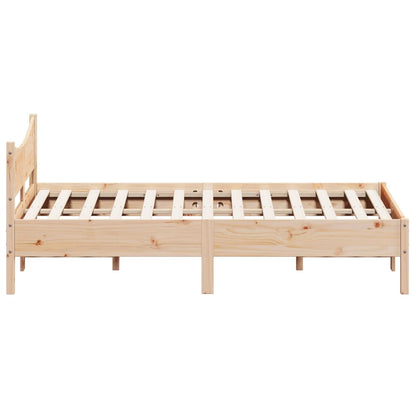 Letto senza Materasso 120x200 cm in Legno Massello di Pino | homemem39