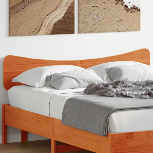Testiera Marrone Cera 150 cm in Legno Massello di Pino | homemem39