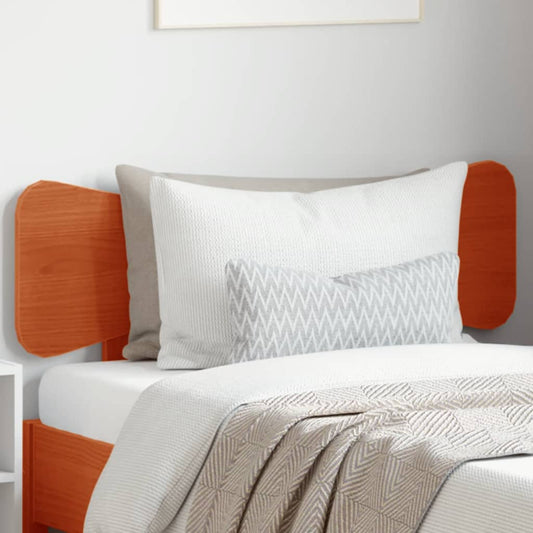 Testiera Marrone Cera 100 cm in Legno Massello di Pino - homemem39