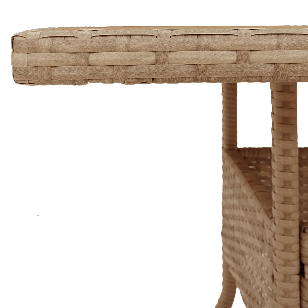 Tavolo da Giardino Polyrattan e Legno Acacia