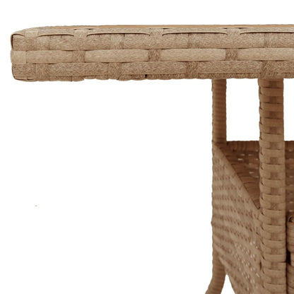 Tavolo da Giardino Polyrattan e Legno Acacia