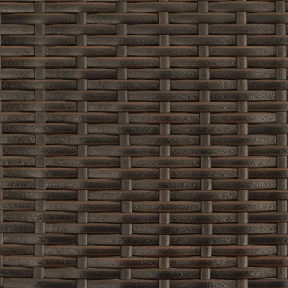 Lettino Prendisole con Cuscini Marrone in Polyrattan | homemem39
