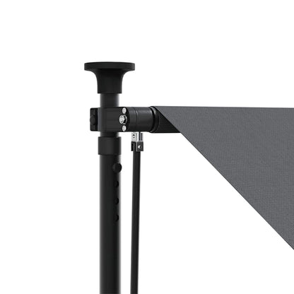 Tenda da Sole Retrattile Antracite 300x150 cm Tessuto e Acciaio | homemem39