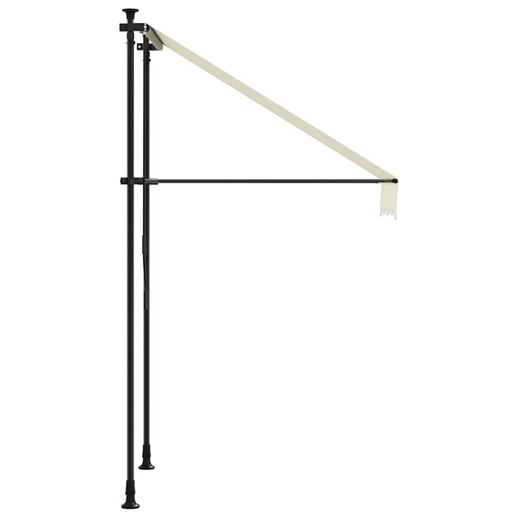 Tenda da Sole Retrattile Crema 150x150 cm in Tessuto e Acciaio | homemem39