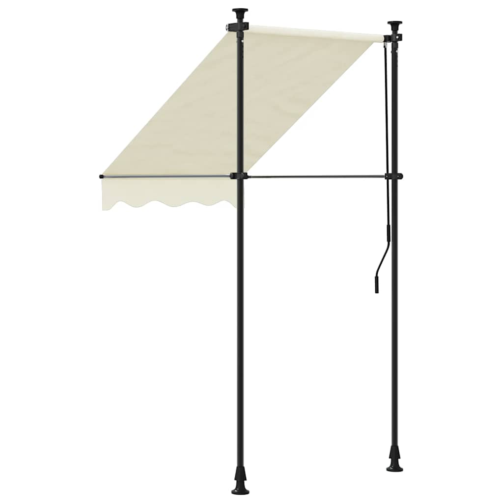 Tenda da Sole Retrattile Crema 150x150 cm in Tessuto e Acciaio - homemem39