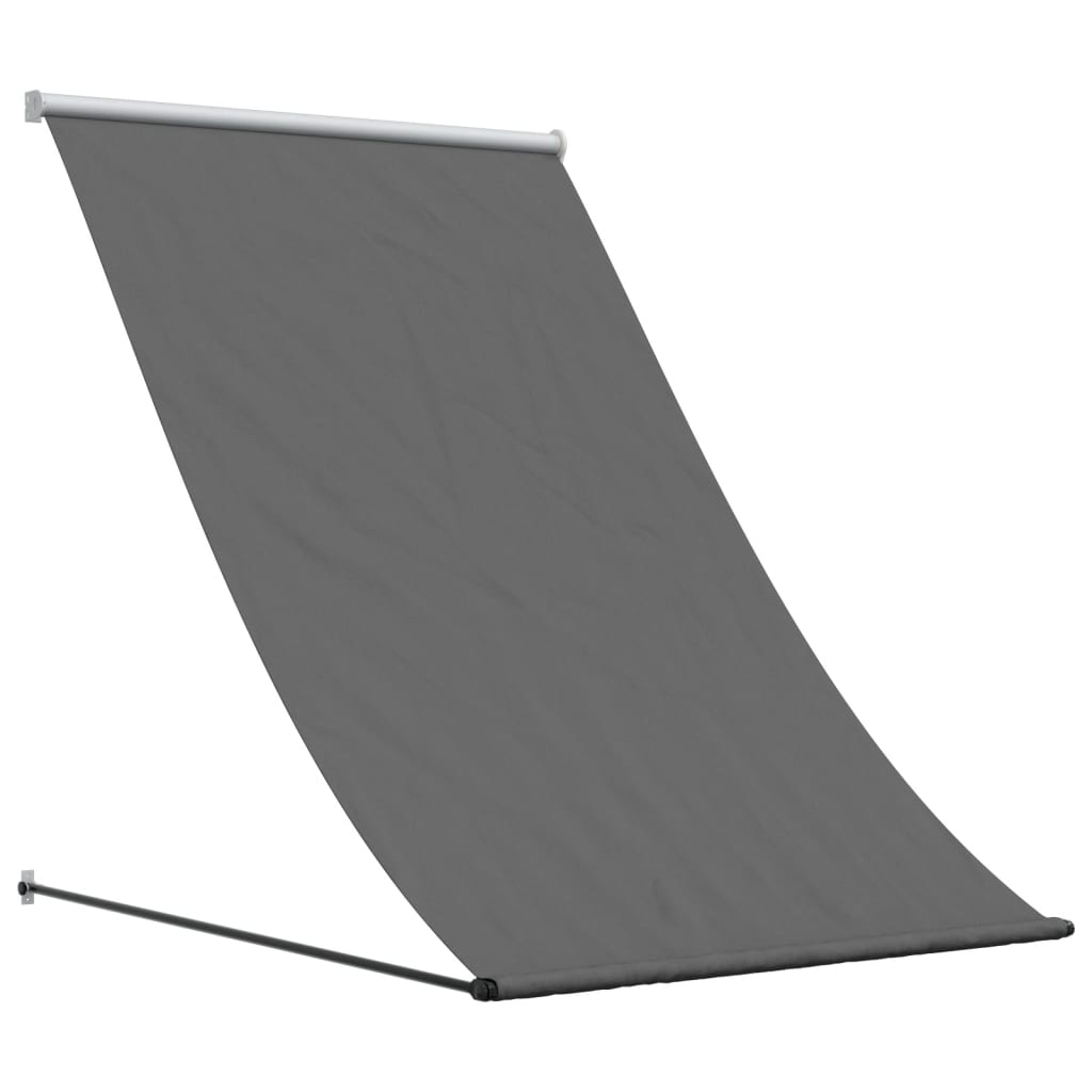 Tenda da Sole Retrattile Antracite 100x150 cm Tessuto e Acciaio - homemem39