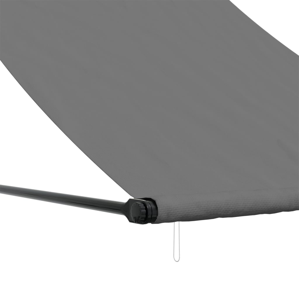 Tenda da Sole Retrattile Antracite 150x150 cm Tessuto e Acciaio - homemem39