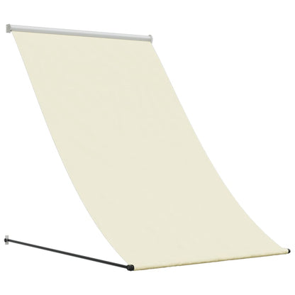 Tenda da Sole Retrattile Crema 100x150 cm in Tessuto e Acciaio