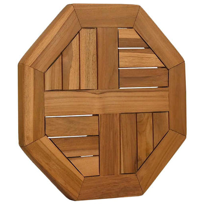 Piano per Tavolo 40x40x2,5 cm Ottagonale Legno Massello Teak | homemem39