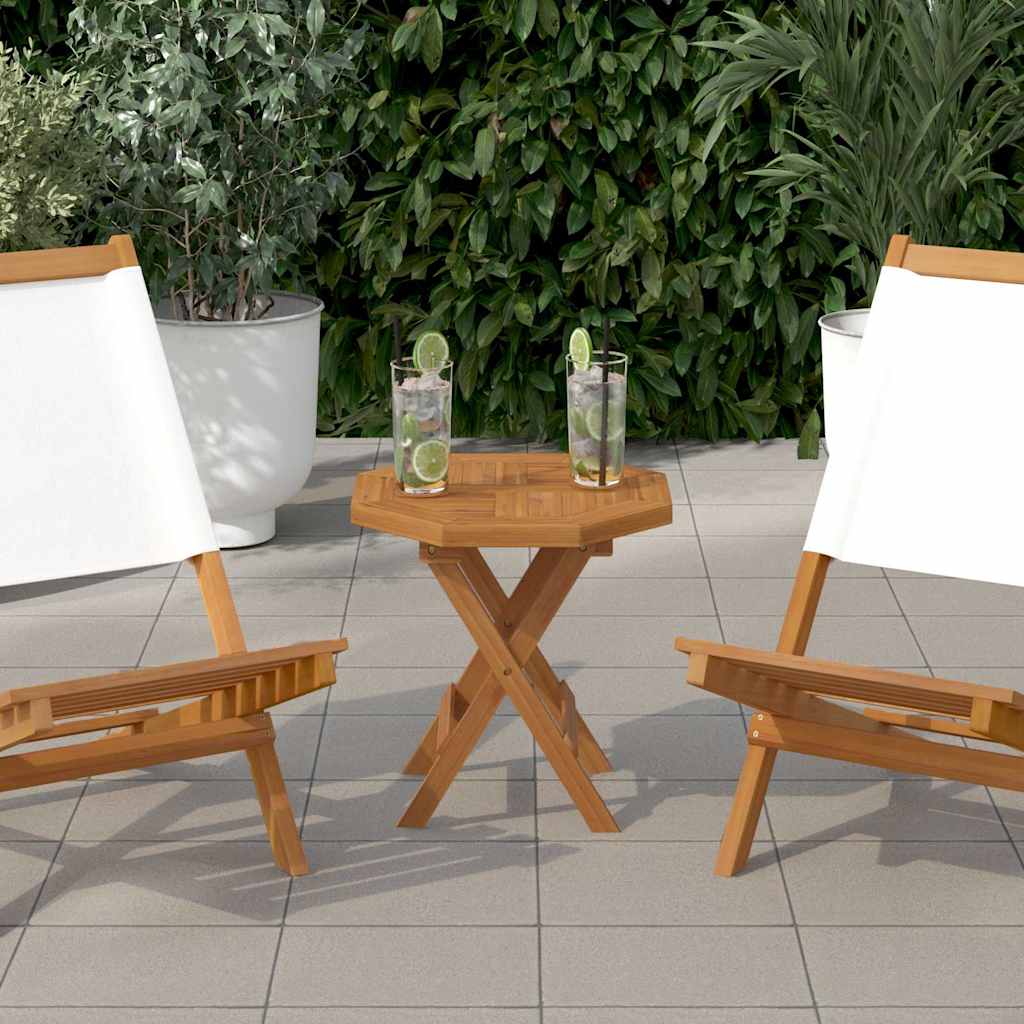 Piano per Tavolo 40x40x2,5 cm Ottagonale Legno Massello Teak | homemem39