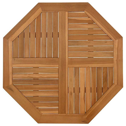 Piano per Tavolo 90x90x2,5 cm Ottagonale Legno Massello di Teak | homemem39