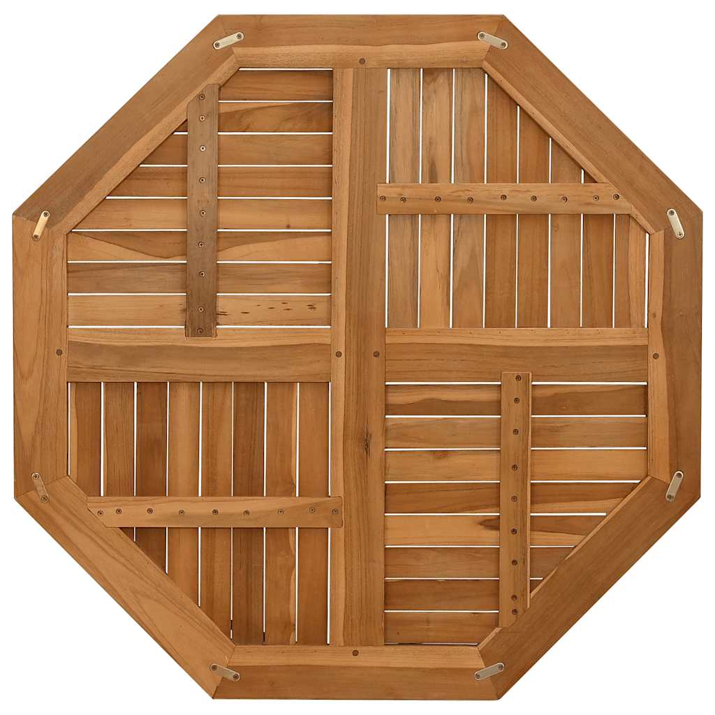 Piano per Tavolo 90x90x2,5 cm Ottagonale Legno Massello di Teak | homemem39