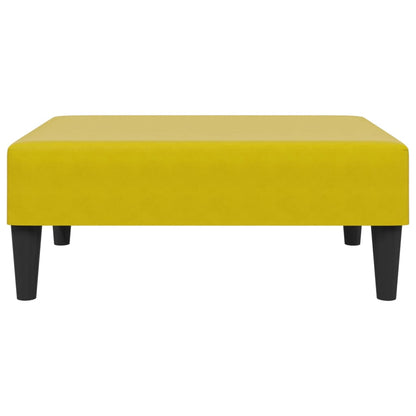 Set di Divani 2 pz con Cuscini Giallo in Velluto - homemem39