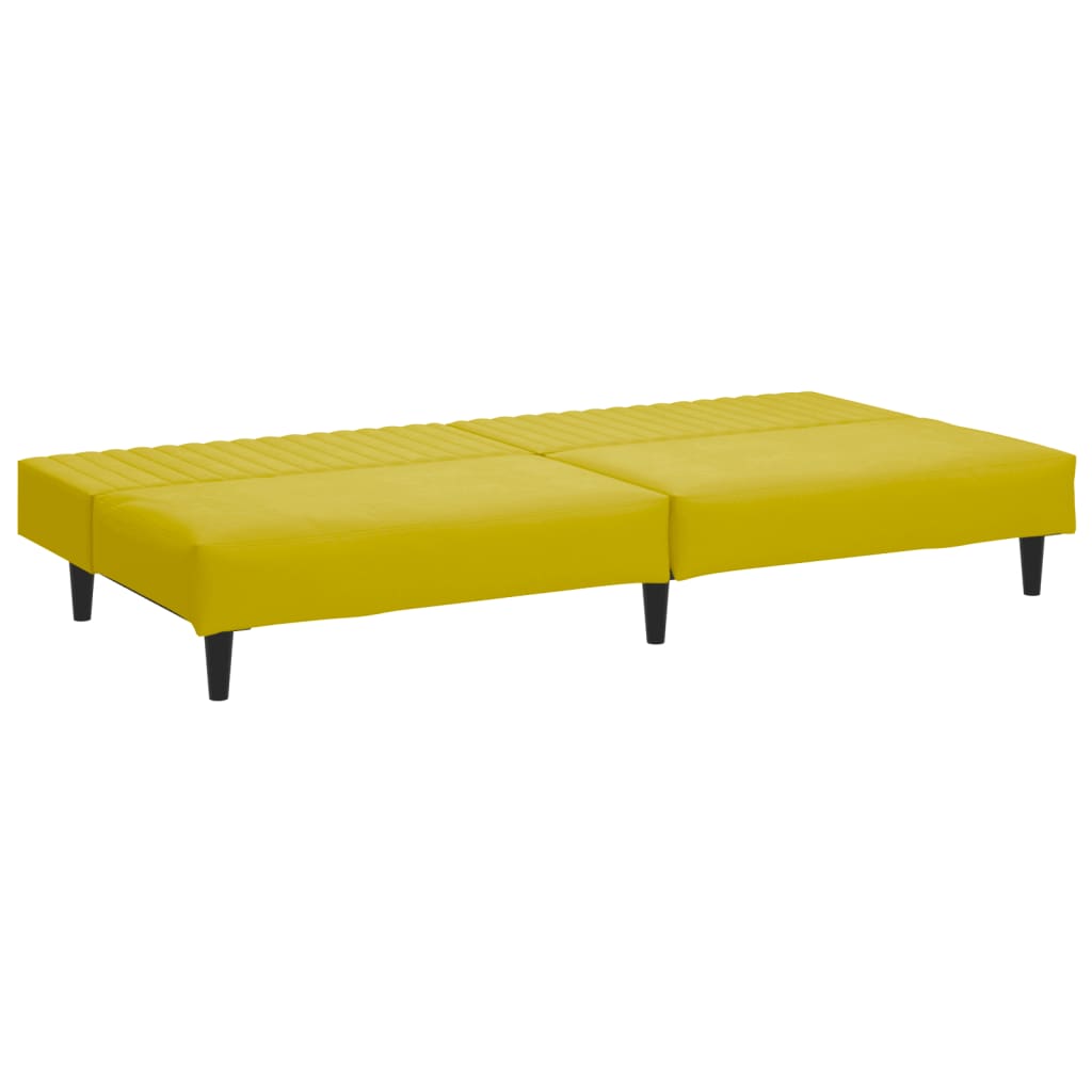 Set di Divani 2 pz Giallo in Velluto - homemem39