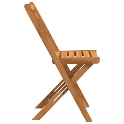 Sedie Pieghevoli da Bistrò 4 pz in Legno Massello di Acacia - homemem39