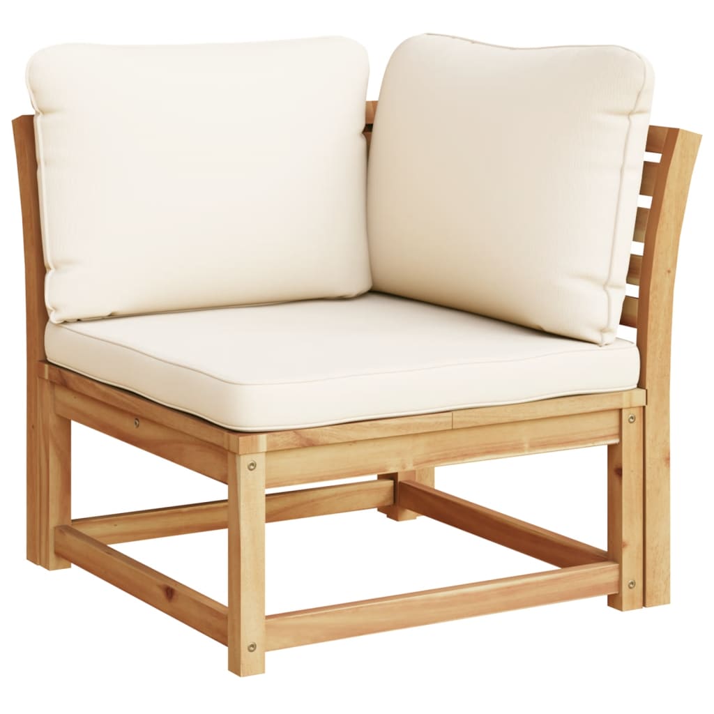 Set Salotto da Giardino 5 pz con Cuscini Legno Massello Acacia - homemem39